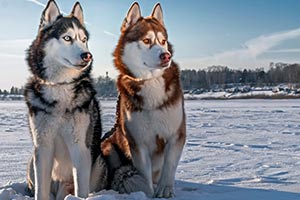 Kuscheln Siberian Huskys Gerne?